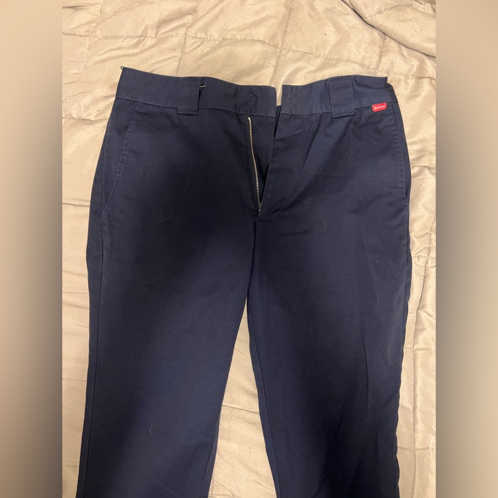 Stussy Black Chinos Straight Leg Cotton Blend